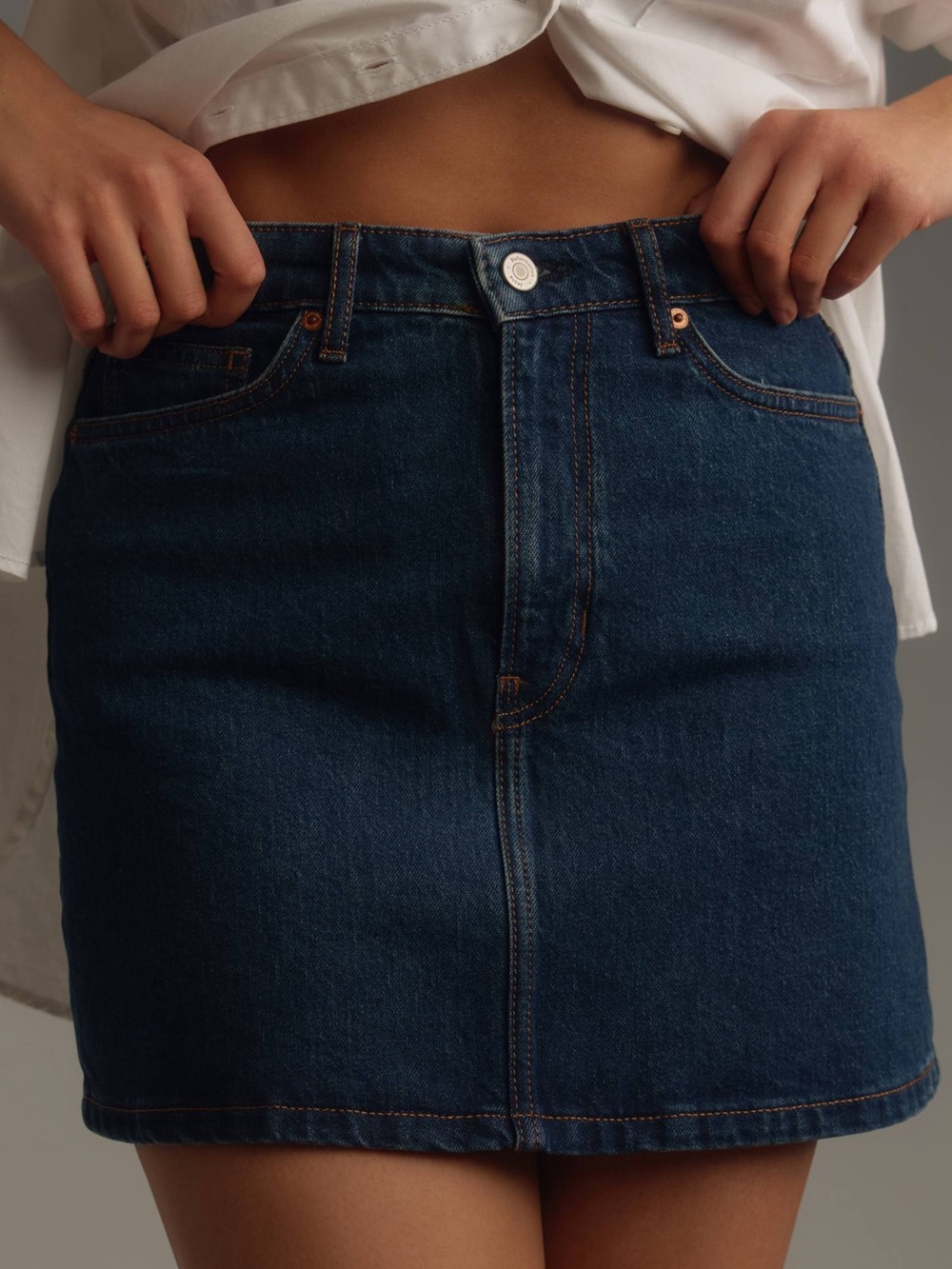 Reformation Lydia High Rise Denim Mini Skirt Size 25 (2) Retail $148